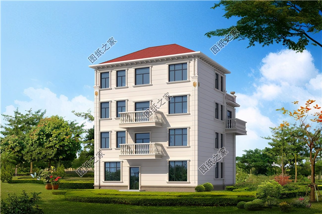 農村四層自建房設計，寬敞大氣一墅獨享