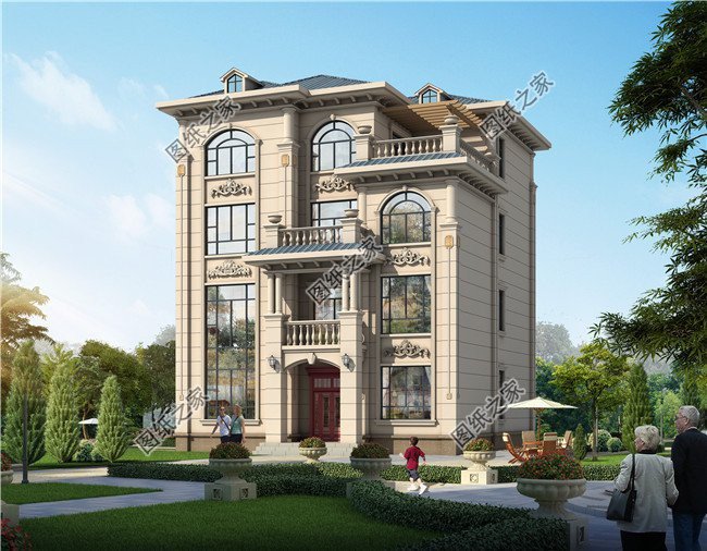 漂亮四層別墅圖，漂亮別墅獻給為別墅夢努力奮斗的朋友