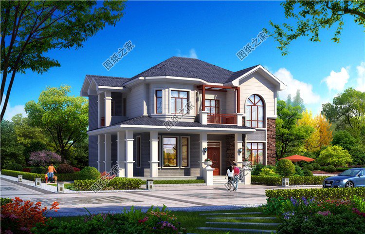 好看又簡單的二層樓房設計圖，風格款式不同，收藏好建房