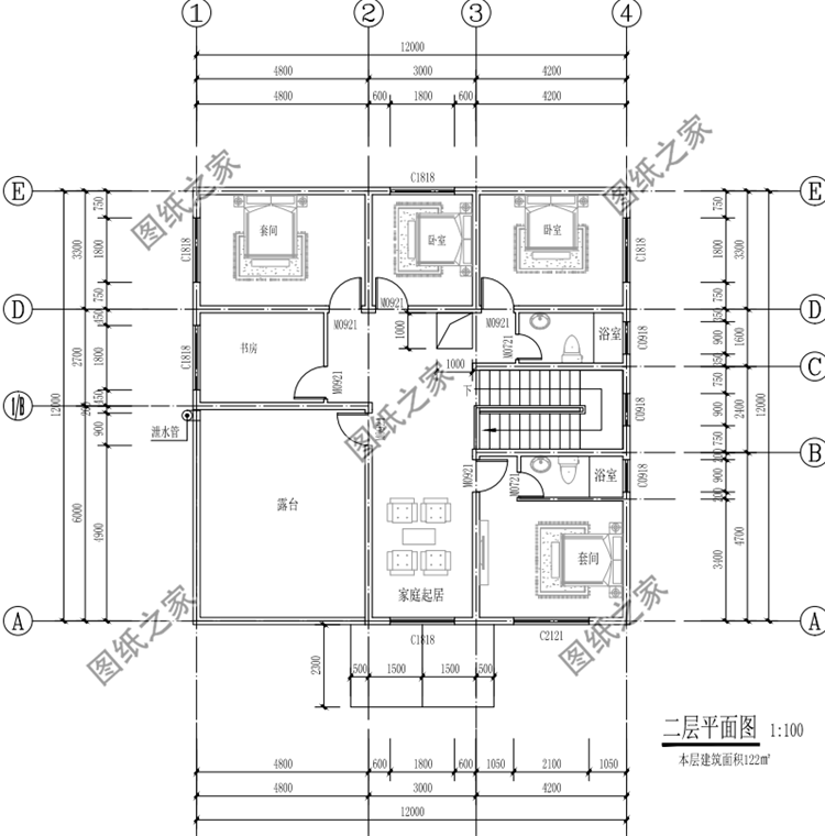 農村普通自建房戶型圖，這三款同樣大氣，最后一款我真的愛了