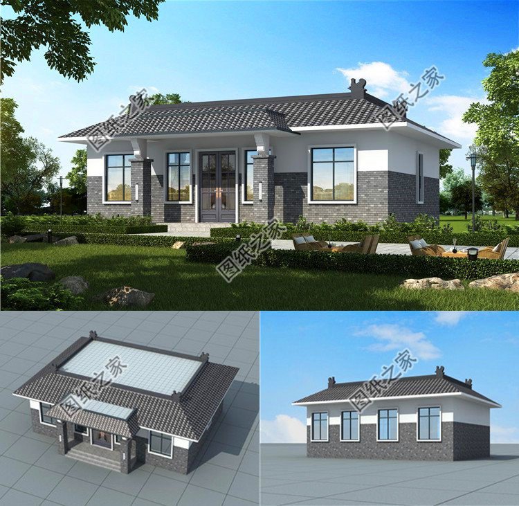 自建一層平房設(shè)計(jì)圖，花錢少效果又好，太絕了