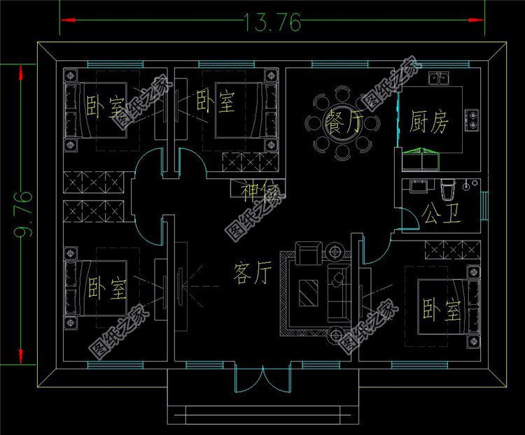 自建一層平房設(shè)計(jì)圖，花錢少效果又好，太絕了