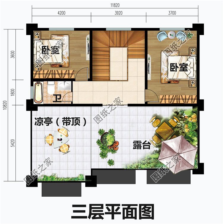 農村二層半平頂建房圖紙，讓建房更簡單