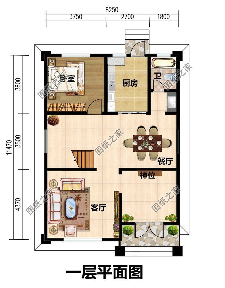 農村普通三層樓帶陽臺圖片，生活就是這樣簡簡單單