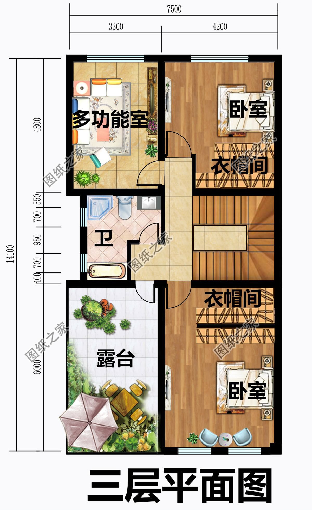 寬7米的農(nóng)村別墅，這三款我都看花眼了