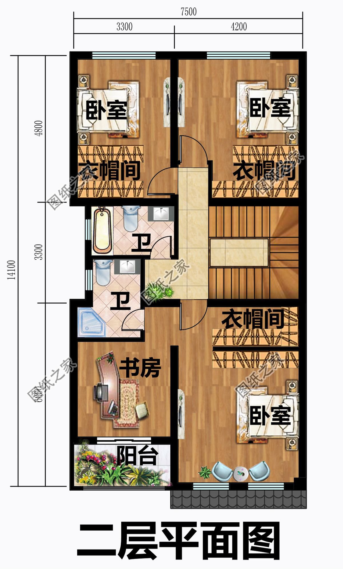 寬7米的農(nóng)村別墅，這三款我都看花眼了