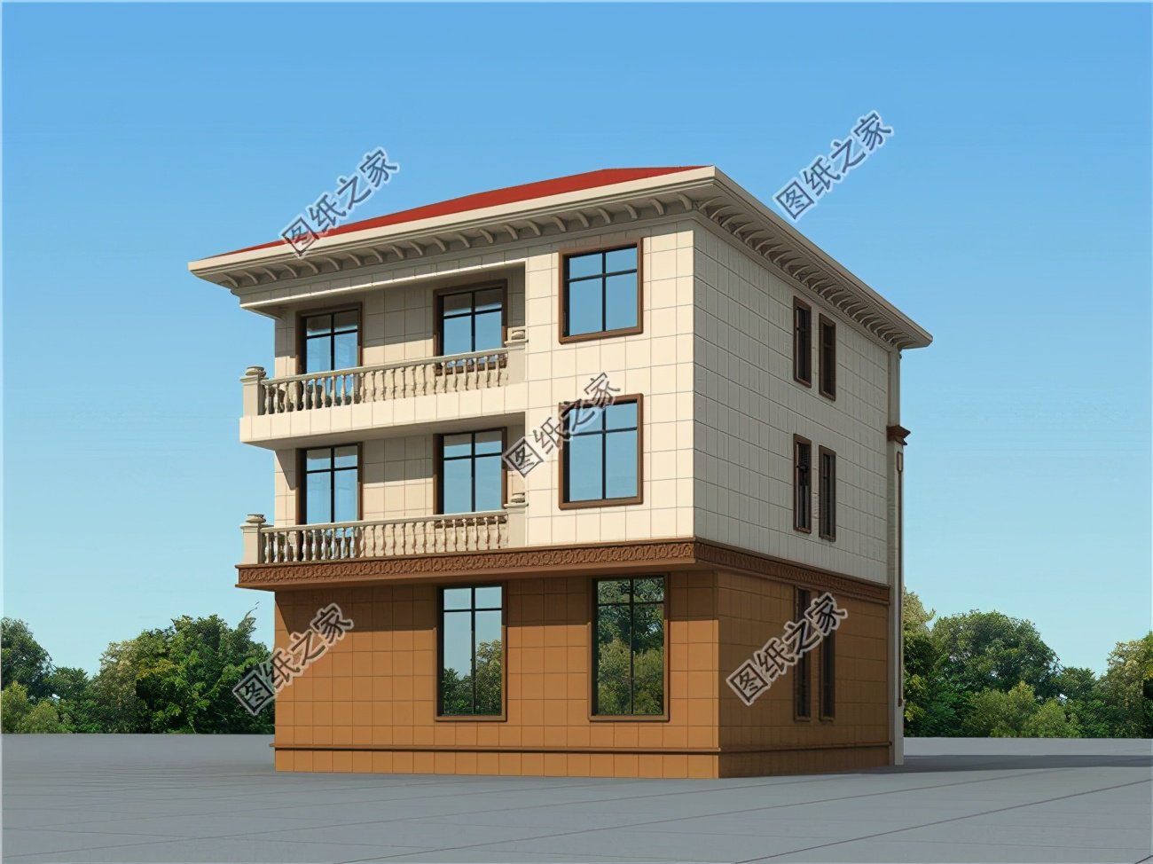 農村可以建的小樓房，漂亮又貴氣，村里建一棟獨一無二