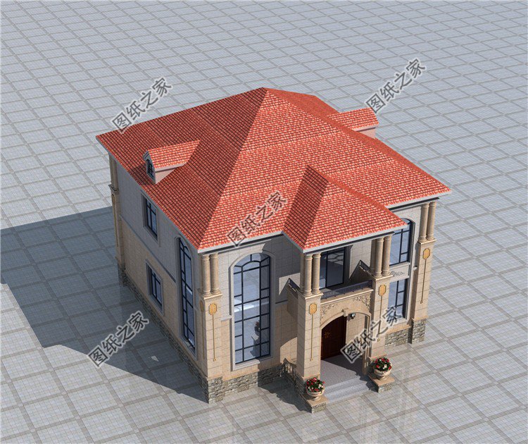 自建二層別墅效果圖，無論看多少次，都是農村朋友最喜歡的戶型