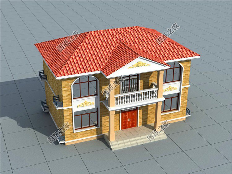 農村建房二層設計效果圖，公共區域空間大，真正自在人家