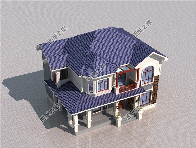 別墅房子效果圖，戶型端莊優雅盡顯富貴，鄉親都稱羨慕不已