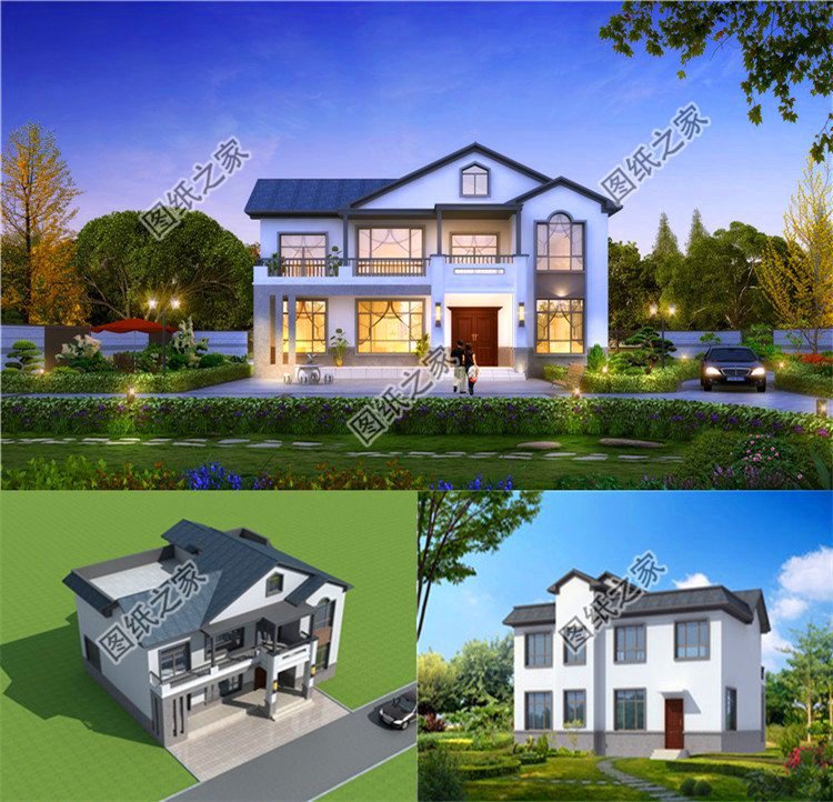 新型別墅圖片二層半設計圖，別墅這樣設計，濃濃的高級感十足