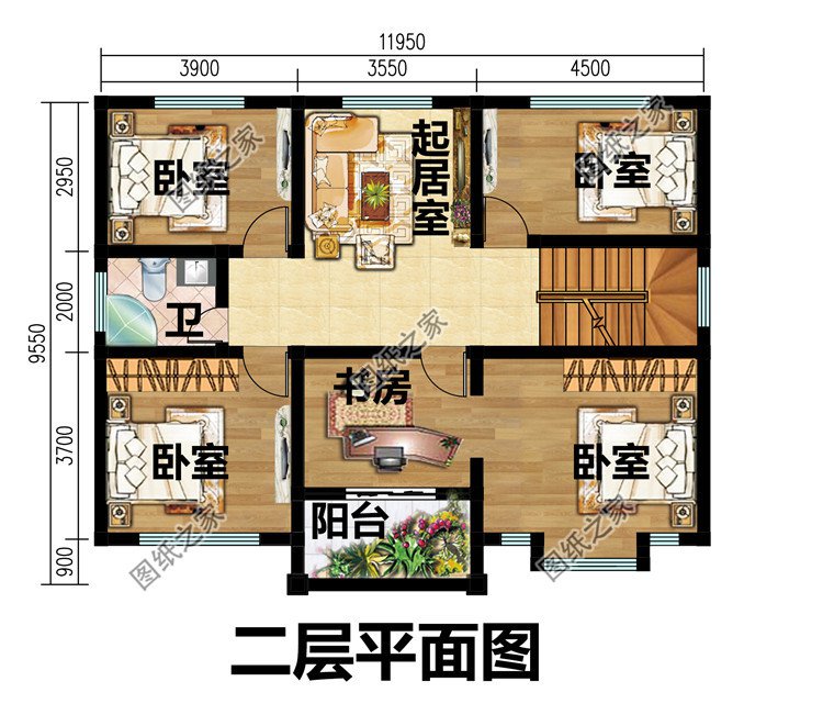 100平左右鄉下三層樓房設計圖