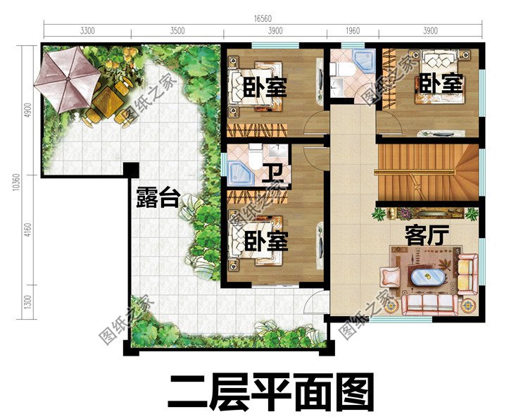 現代二層樓房圖片