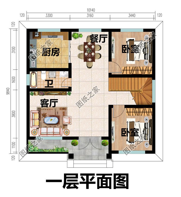 新農村二層房屋設計