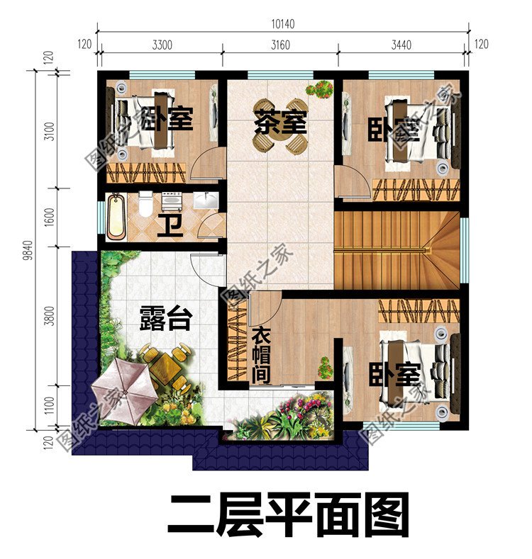 新農村二層房屋設計