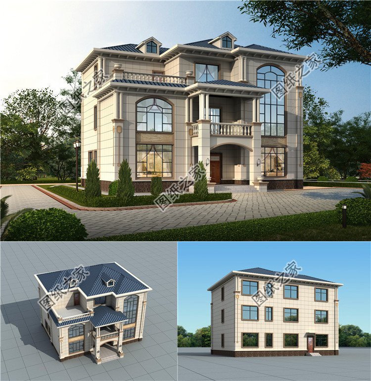 超豪華三層歐式別墅，一年四季皆能享受不同風景