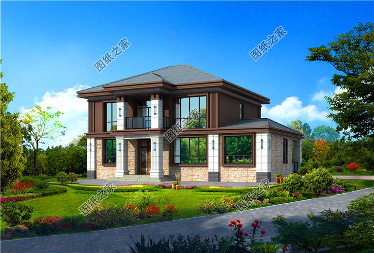 二層樓平面圖設計圖紙，農村建房講究實用，這輩子建一棟值了