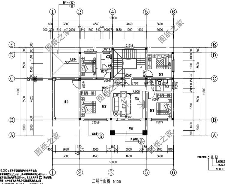 二層樓平面圖設計圖紙，農村建房講究實用，這輩子建一棟值了