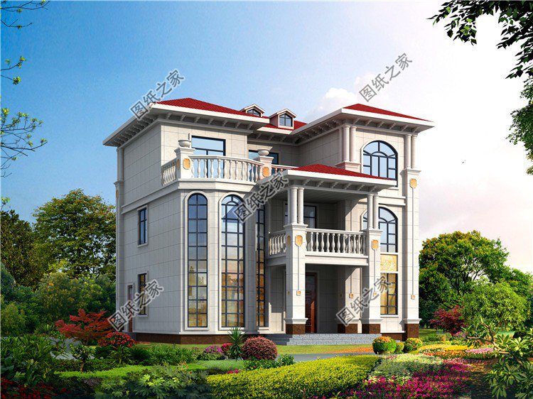 農(nóng)村三層普通房屋設(shè)計(jì)圖，外觀布局深入人心，大部分家庭都能建