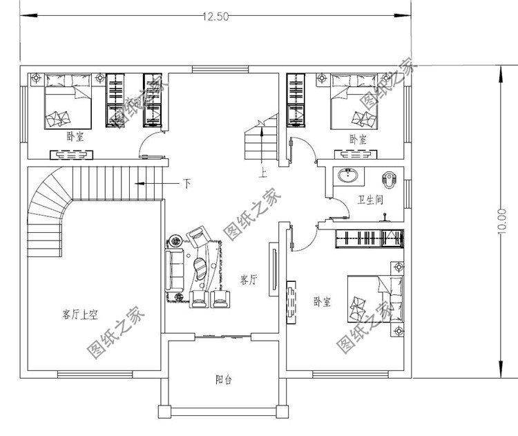 農(nóng)村三層普通房屋設(shè)計(jì)圖，外觀布局深入人心，大部分家庭都能建