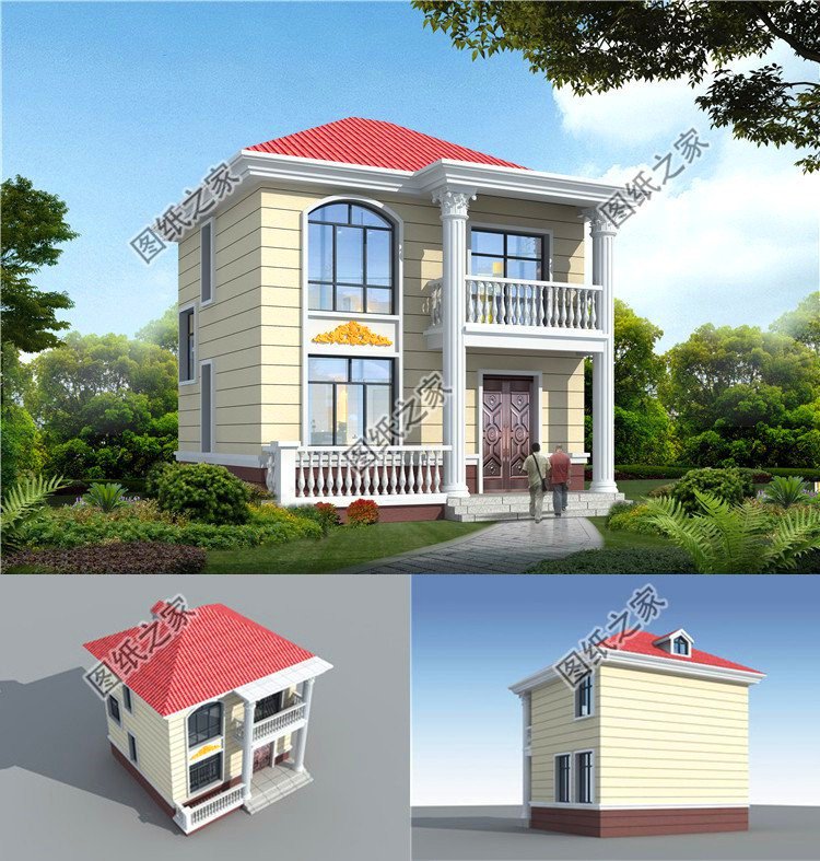 農(nóng)村建房二開間二層別墅設(shè)計(jì)圖，建出來簡直太美，溫馨時(shí)尚顯大氣