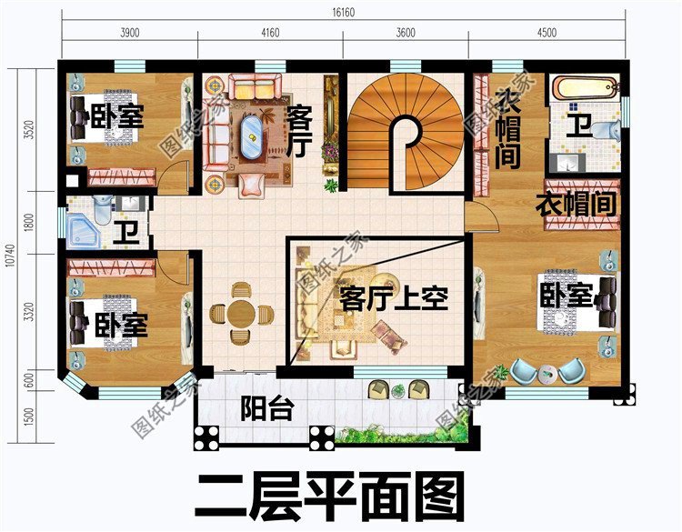 農村150平米左右二層圖紙，精美絕倫的號別墅，第一款最受歡迎