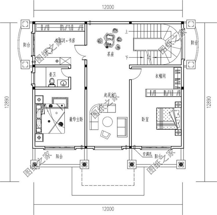 適合農村建的新農村建房四層圖紙設計圖，第三款設計師極力推薦