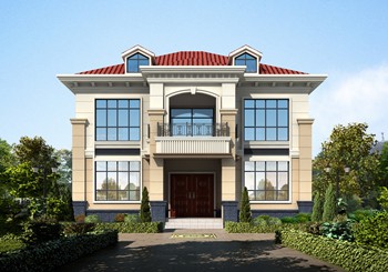 兩層農村自建二層樓設計圖紙，面寬12米左右