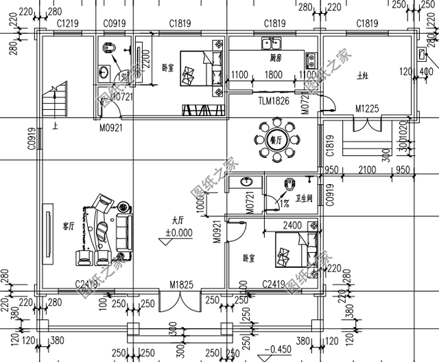 農村二層簡約房子圖片，造型簡單，打造溫馨的家