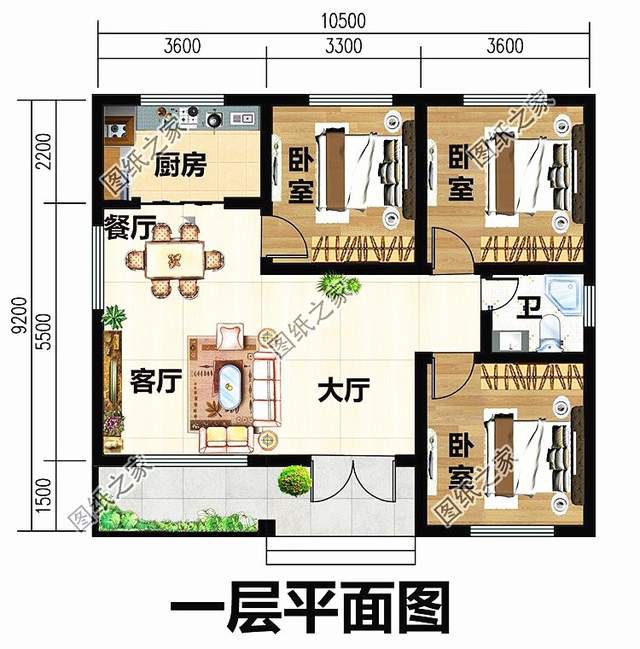 農村自建一層極簡主義小別墅，簡約而不簡單
