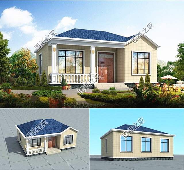 農村自建一層極簡主義小別墅，簡約而不簡單