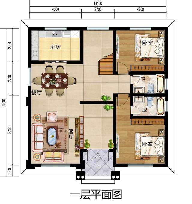 新款漂亮的農村三層復式別墅設計圖高端大氣上檔次，造價30萬左右