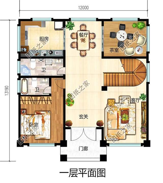 超氣派的農村自建房豪華大別墅設計圖，簡直無法比擬