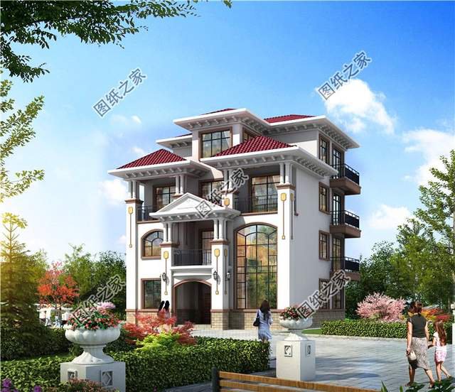 超氣派的農村自建房豪華大別墅設計圖，簡直無法比擬