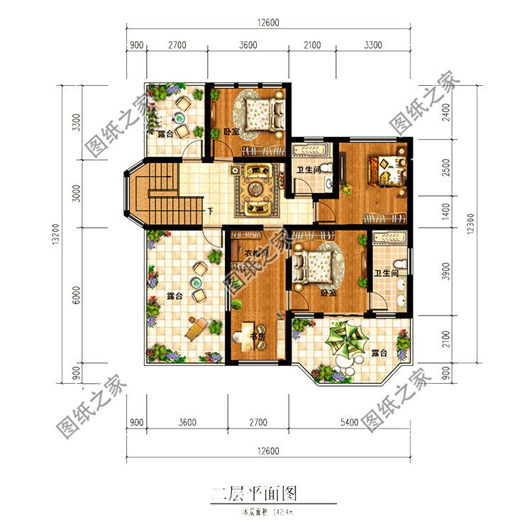 造價20萬左右帶車庫的二層別墅設計圖，簡直美麗動人