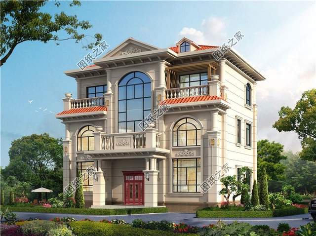 誰看了都豎大拇指的三層帶電梯別墅效果圖，絕了