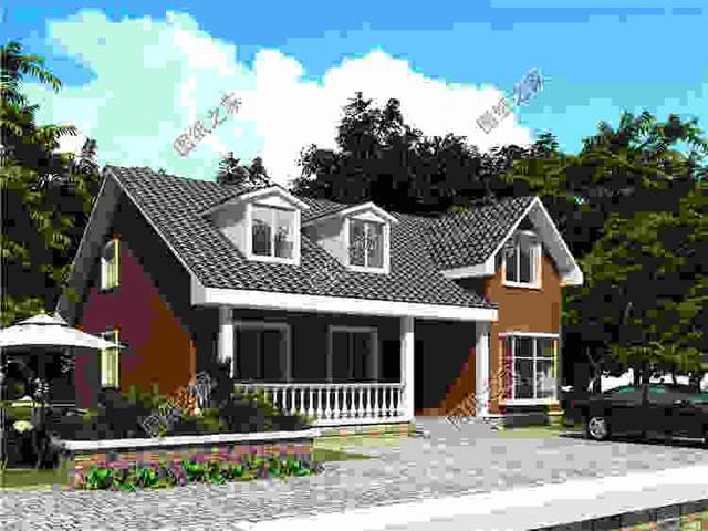 三套舒適又美觀的一層半自建別墅設計圖紙