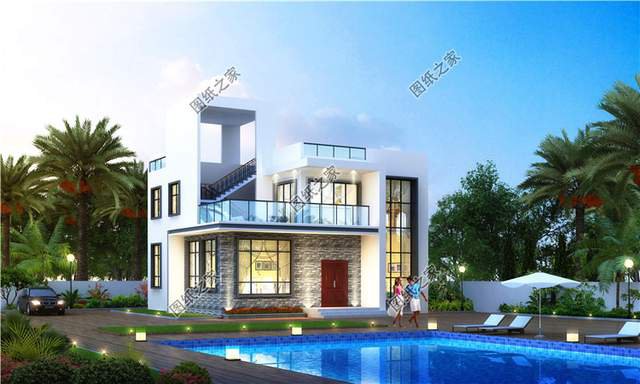 現代年輕人喜歡的簡約輕奢二層別墅，引領時尚潮流