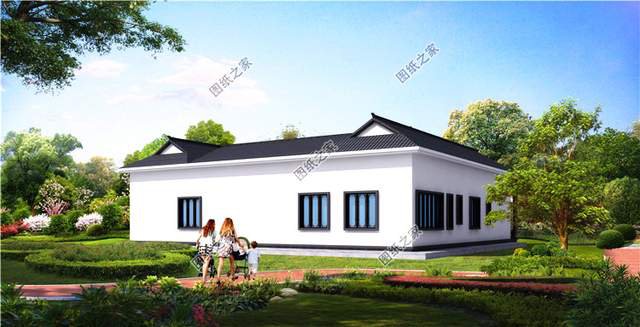 古香古氣的新中式一層別墅，濃濃的書香味