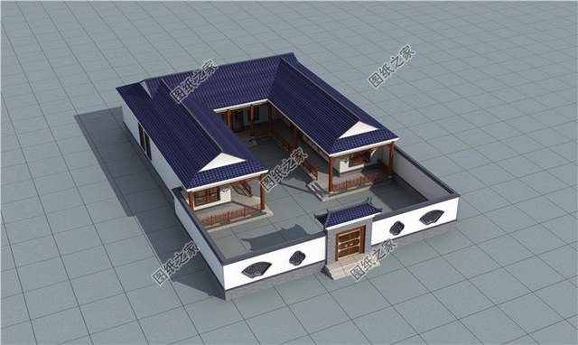 古香古氣的新中式一層別墅，濃濃的書香味