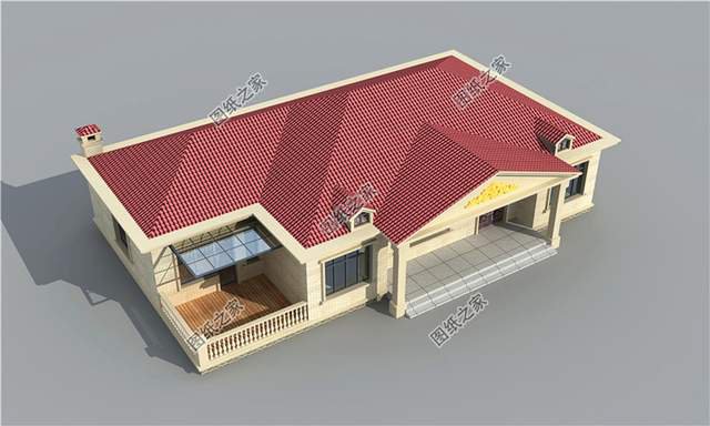 超大平多風格一層別墅設計圖紙，真是有派又有面