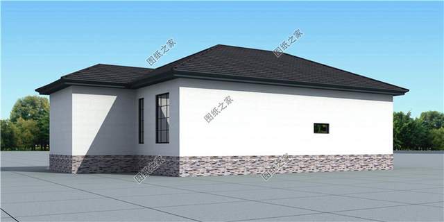 超大平多風格一層別墅設計圖紙，真是有派又有面