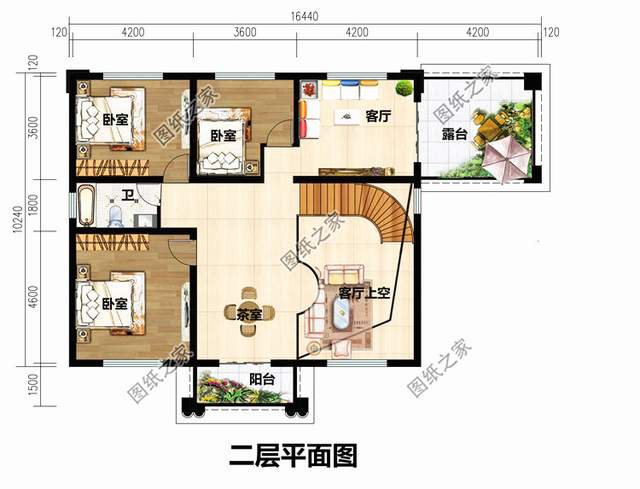 農(nóng)村建房，必備二層挑空別墅，高大上的典范