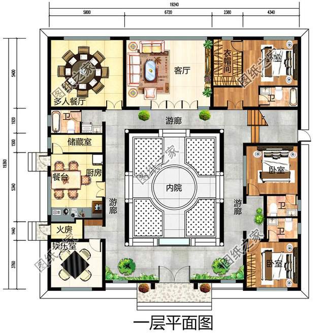 令人嘆為觀止的四合院別墅設(shè)計(jì)圖，帶給我們氣勢(shì)磅礴的感覺