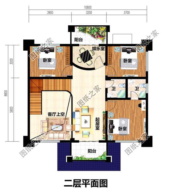 戶型方正經濟又實惠的二層小別墅，幸福生活的小開始