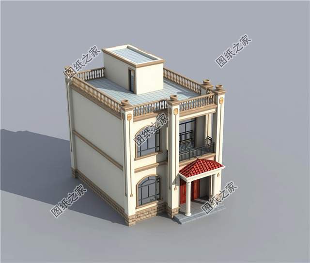 主體造價15萬左右的二層別墅設計圖，簡單中帶著時尚