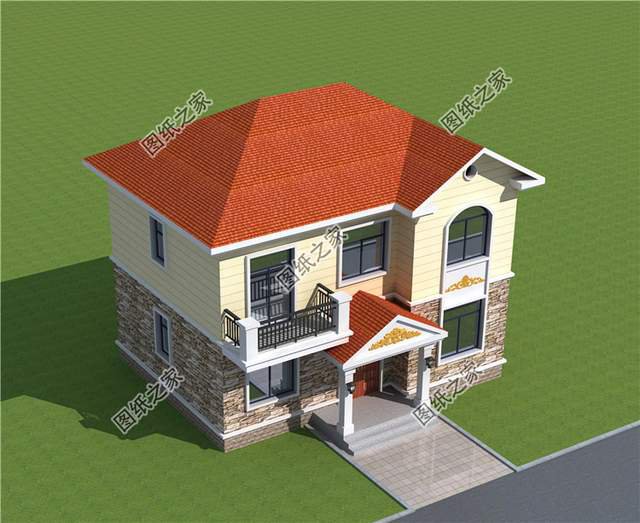 主體造價15萬左右的二層別墅設計圖，簡單中帶著時尚