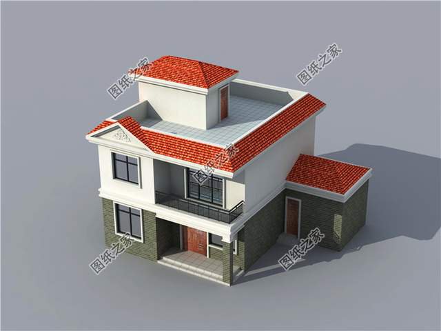 主體造價15萬左右的二層別墅設計圖，簡單中帶著時尚