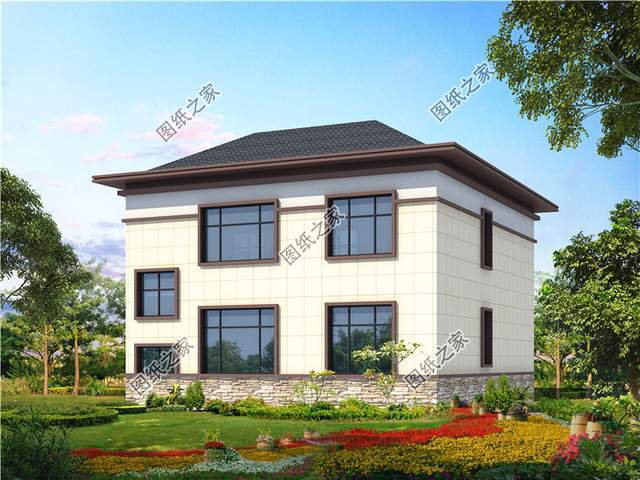 帶陽(yáng)光房的二層別墅設(shè)計(jì)圖，讓我們領(lǐng)略四季春華秋實(shí)