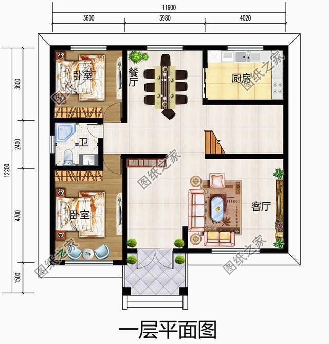 占地120平左右，帶露臺的超實用二層小洋房，濃濃的煙火氣